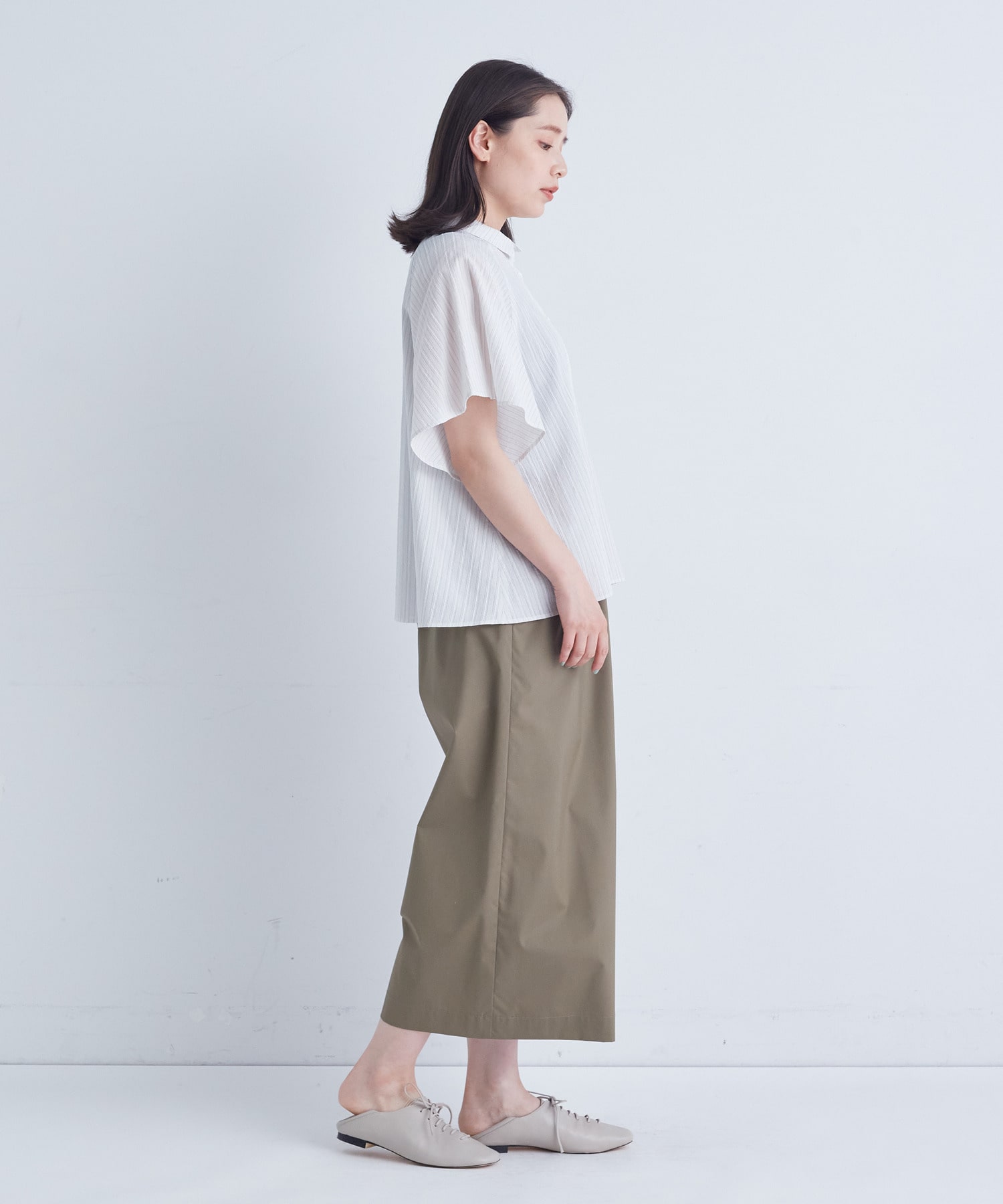 【ADIEU TRISTESSE】ベルスリーブシャツ 詳細画像 ブラック 2