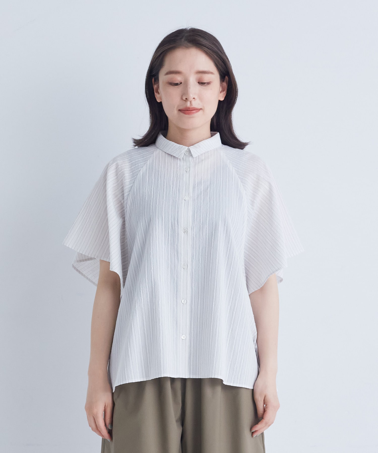 【ADIEU TRISTESSE】ベルスリーブシャツ 詳細画像 ブラック 5