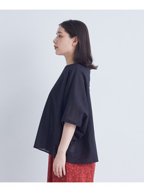 【ADIEU TRISTESSE】【2way】オフボディシルエットブラウス 詳細画像 ネイビー 30