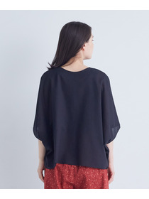 【ADIEU TRISTESSE】【2way】オフボディシルエットブラウス 詳細画像 ネイビー 34