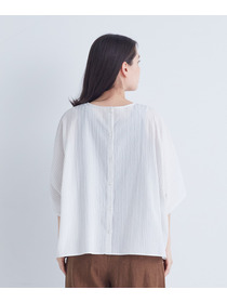 【ADIEU TRISTESSE】【2way】オフボディシルエットブラウス 詳細画像 ネイビー 4