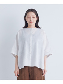 【ADIEU TRISTESSE】【2way】オフボディシルエットブラウス 詳細画像 ネイビー 5