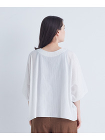 【ADIEU TRISTESSE】【2way】オフボディシルエットブラウス 詳細画像 ネイビー 7