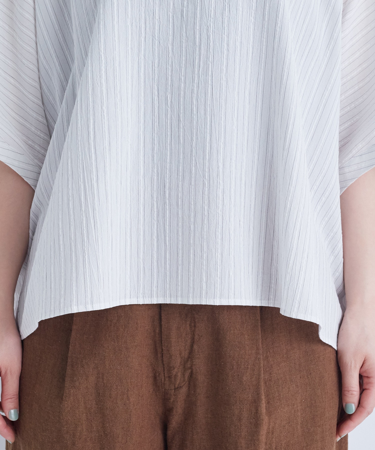 【ADIEU TRISTESSE】【2way】オフボディシルエットブラウス 詳細画像 ネイビー 12