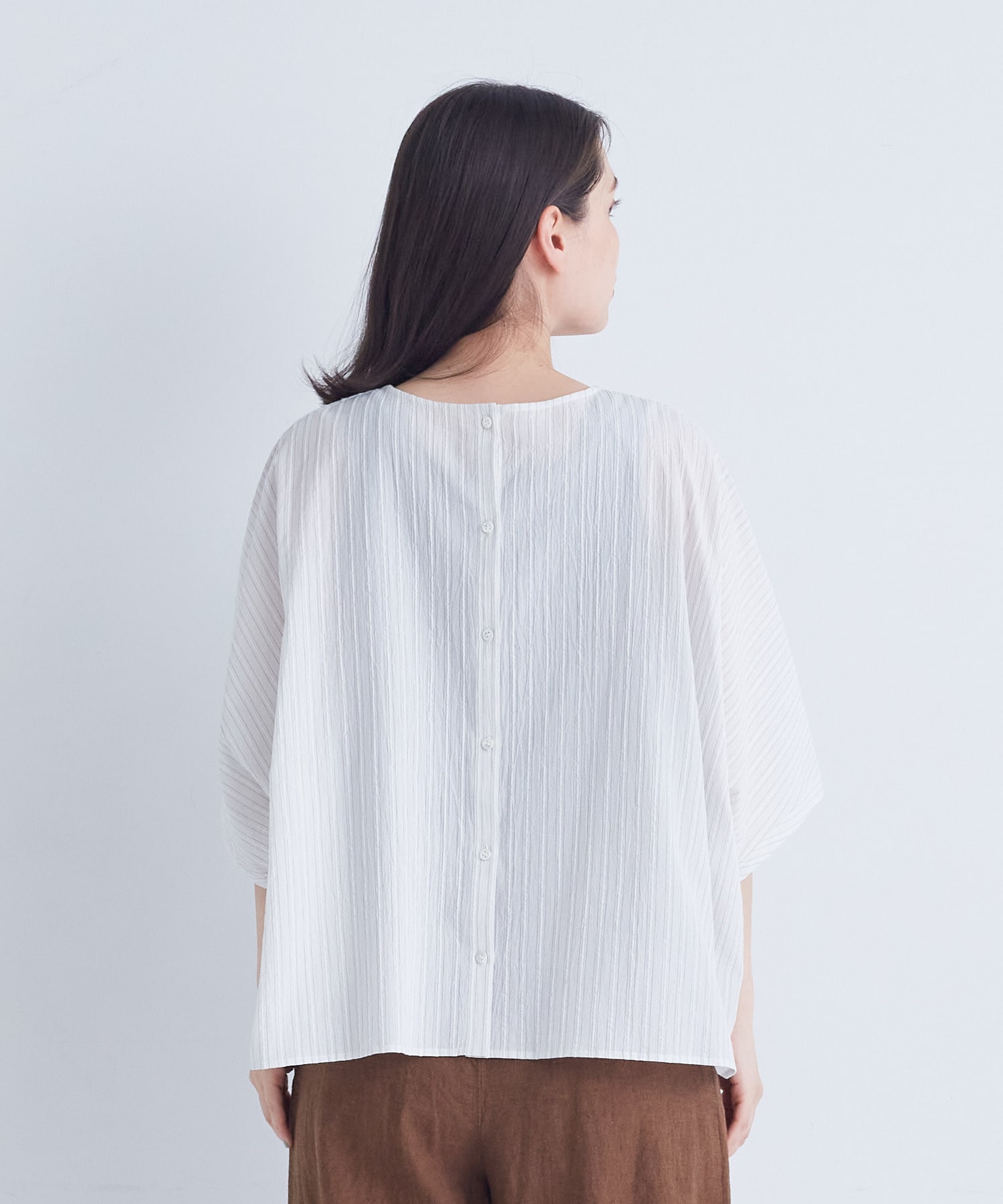 【ADIEU TRISTESSE】【2way】オフボディシルエットブラウス 詳細画像 ネイビー 4