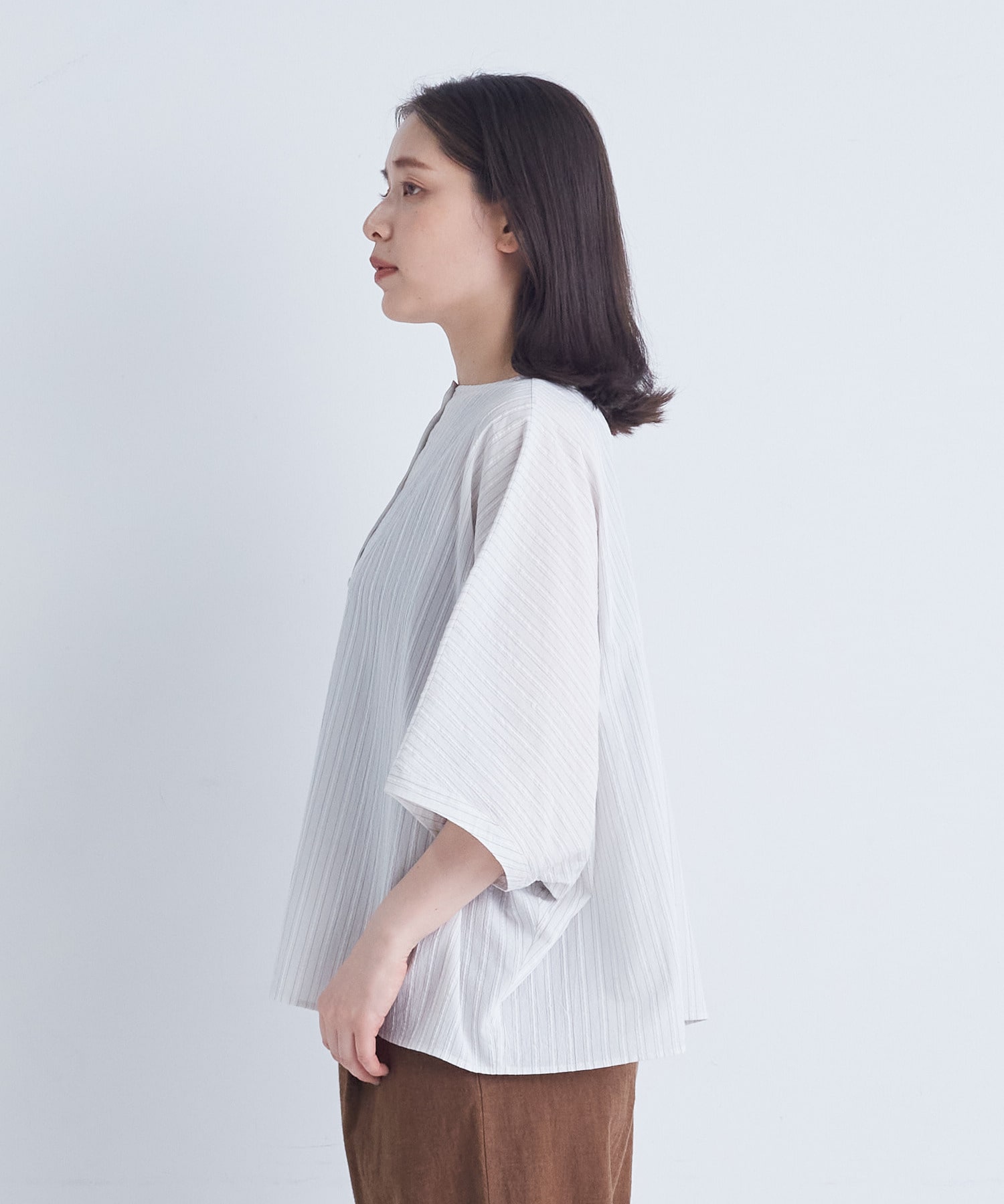 【ADIEU TRISTESSE】【2way】オフボディシルエットブラウス 詳細画像 ネイビー 6