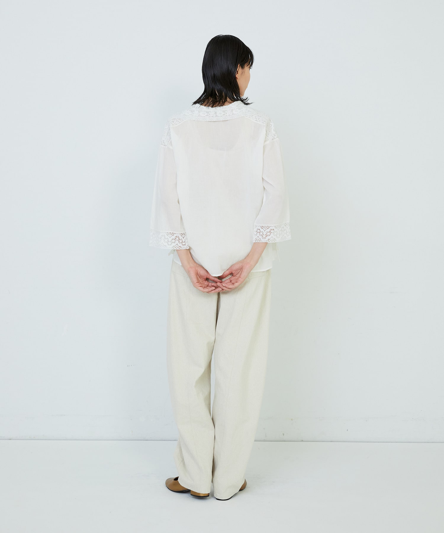 【ADIEU TRISTESSE】◆インドレースカラーブラウス 詳細画像 ブラック 16