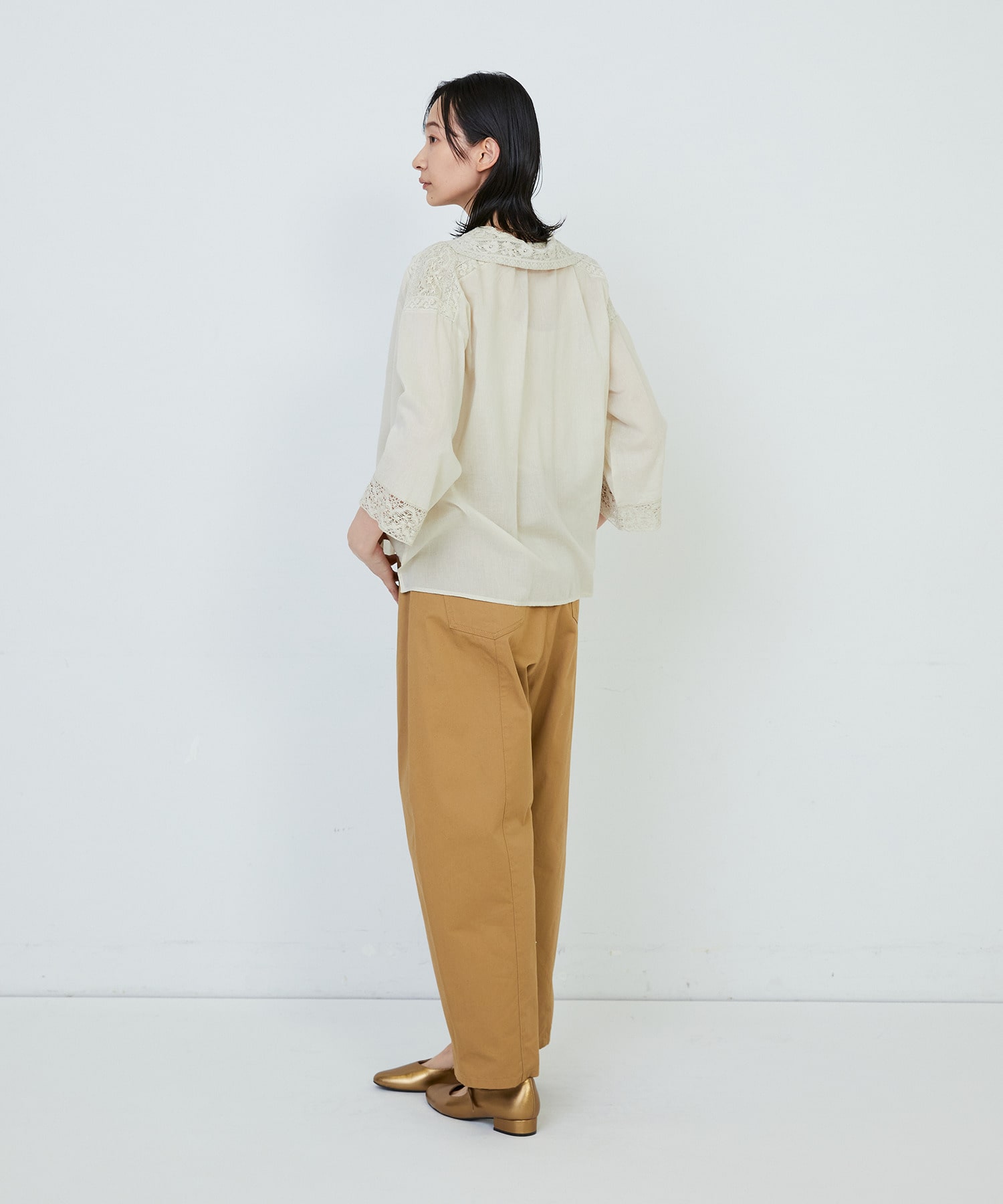 【ADIEU TRISTESSE】◆インドレースカラーブラウス 詳細画像 ブラック 3