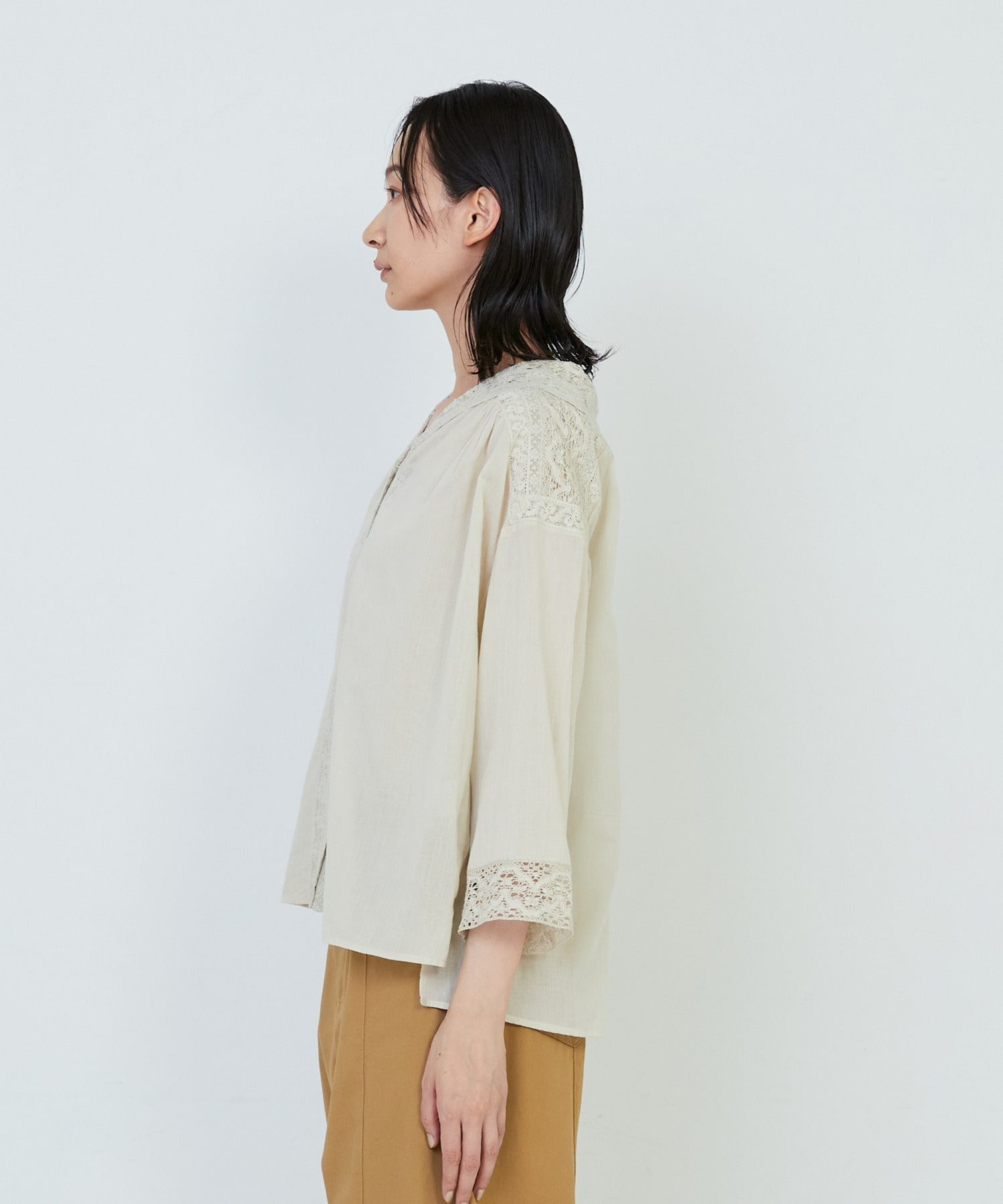 【ADIEU TRISTESSE】◆インドレースカラーブラウス 詳細画像 ブラック 5