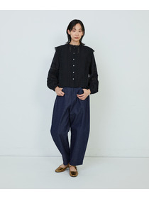 【ADIEU TRISTESSE】｜2BUY10%OFF・3BUY20%OFF｜インドレースピンタックブラウス 詳細画像 オフホワイト 1