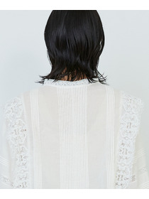 【ADIEU TRISTESSE】｜2BUY10%OFF・3BUY20%OFF｜インドレースピンタックブラウス 詳細画像 オフホワイト 16
