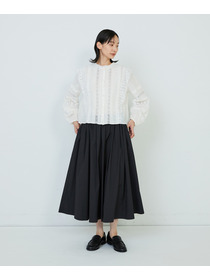 【ADIEU TRISTESSE】｜2BUY10%OFF・3BUY20%OFF｜インドレースピンタックブラウス 詳細画像 オフホワイト 7
