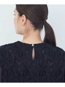 【ADIEU TRISTESSE】｜2BUY10%OFF・3BUY20%OFF｜カットジャカードブラウス 詳細画像 ブラック 14