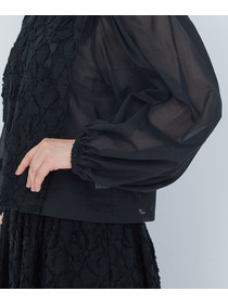 【ADIEU TRISTESSE】｜2BUY10%OFF・3BUY20%OFF｜カットジャカードブラウス 詳細画像 ブラック 15