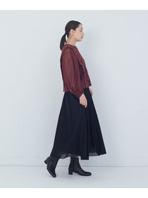 【ADIEU TRISTESSE】｜2BUY10%OFF・3BUY20%OFF｜カットジャカードブラウス 詳細画像 ブラック 2