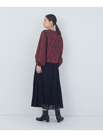 【ADIEU TRISTESSE】｜2BUY10%OFF・3BUY20%OFF｜カットジャカードブラウス 詳細画像 ブラック 3