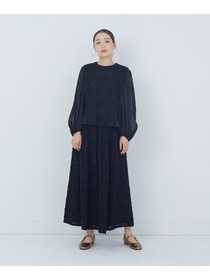 【ADIEU TRISTESSE】｜2BUY10%OFF・3BUY20%OFF｜カットジャカードブラウス 詳細画像 ブラック 7