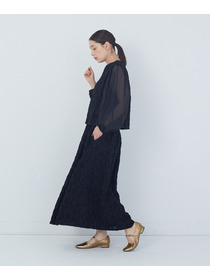 【ADIEU TRISTESSE】｜2BUY10%OFF・3BUY20%OFF｜カットジャカードブラウス 詳細画像 ブラック 8