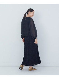 【ADIEU TRISTESSE】｜2BUY10%OFF・3BUY20%OFF｜カットジャカードブラウス 詳細画像 ブラック 9