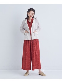 【ADIEU TRISTESSE】｜2BUY10%OFF・3BUY20%OFF｜リーフプリントパンツ 詳細画像 レッド系その他 2