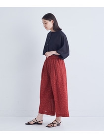 【ADIEU TRISTESSE】｜2BUY10%OFF・3BUY20%OFF｜リーフプリントパンツ 詳細画像 レッド系その他 5