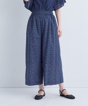 【ADIEU TRISTESSE】｜2BUY10%OFF・3BUY20%OFF｜リーフプリントパンツ 詳細画像 ネイビー系 1