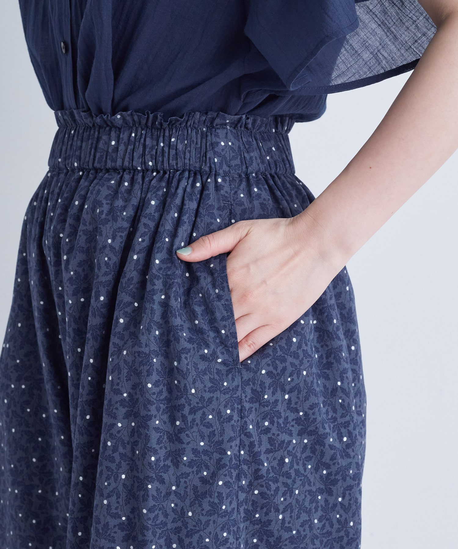 【ADIEU TRISTESSE】｜2BUY10%OFF・3BUY20%OFF｜リーフプリントパンツ 詳細画像 レッド系その他 18