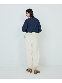 【ADIEU TRISTESSE】ナイロンイージーパンツ 詳細画像 ブラック 4