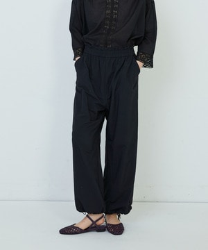 【ADIEU TRISTESSE】ナイロンイージーパンツ 詳細画像 ブラック 1