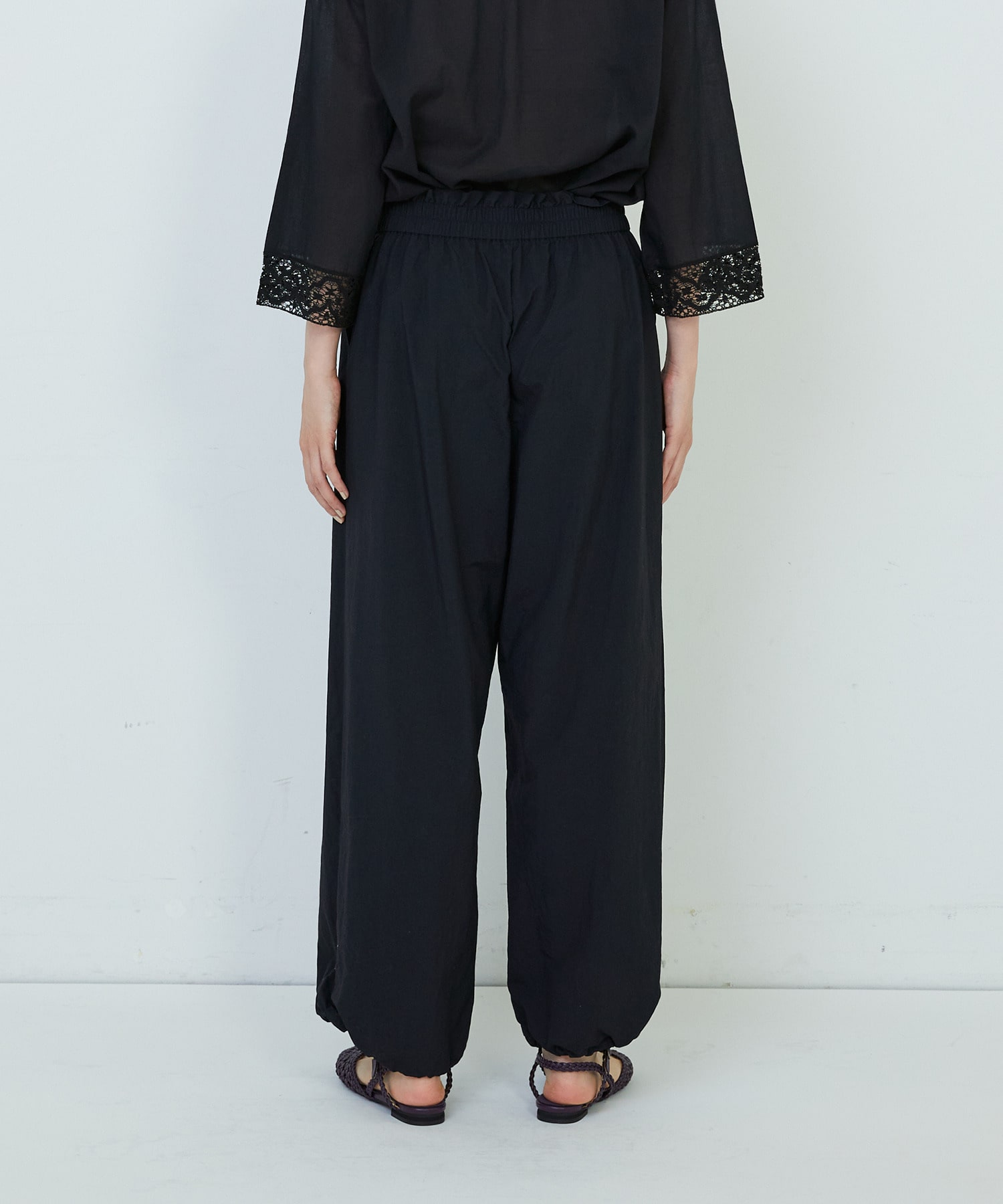 【ADIEU TRISTESSE】ナイロンイージーパンツ 詳細画像 ブラック 13