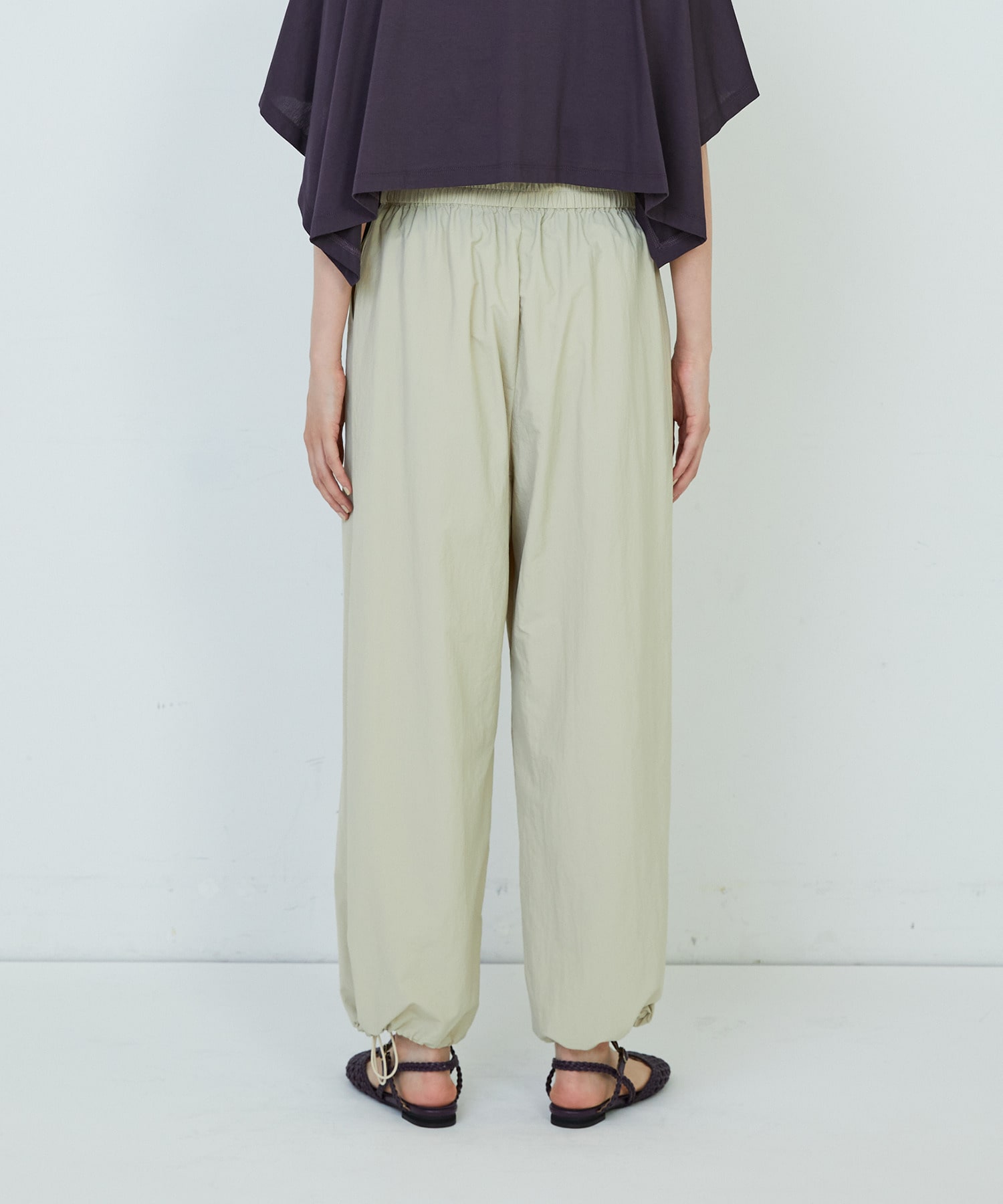 【ADIEU TRISTESSE】ナイロンイージーパンツ 詳細画像 ブラック 19