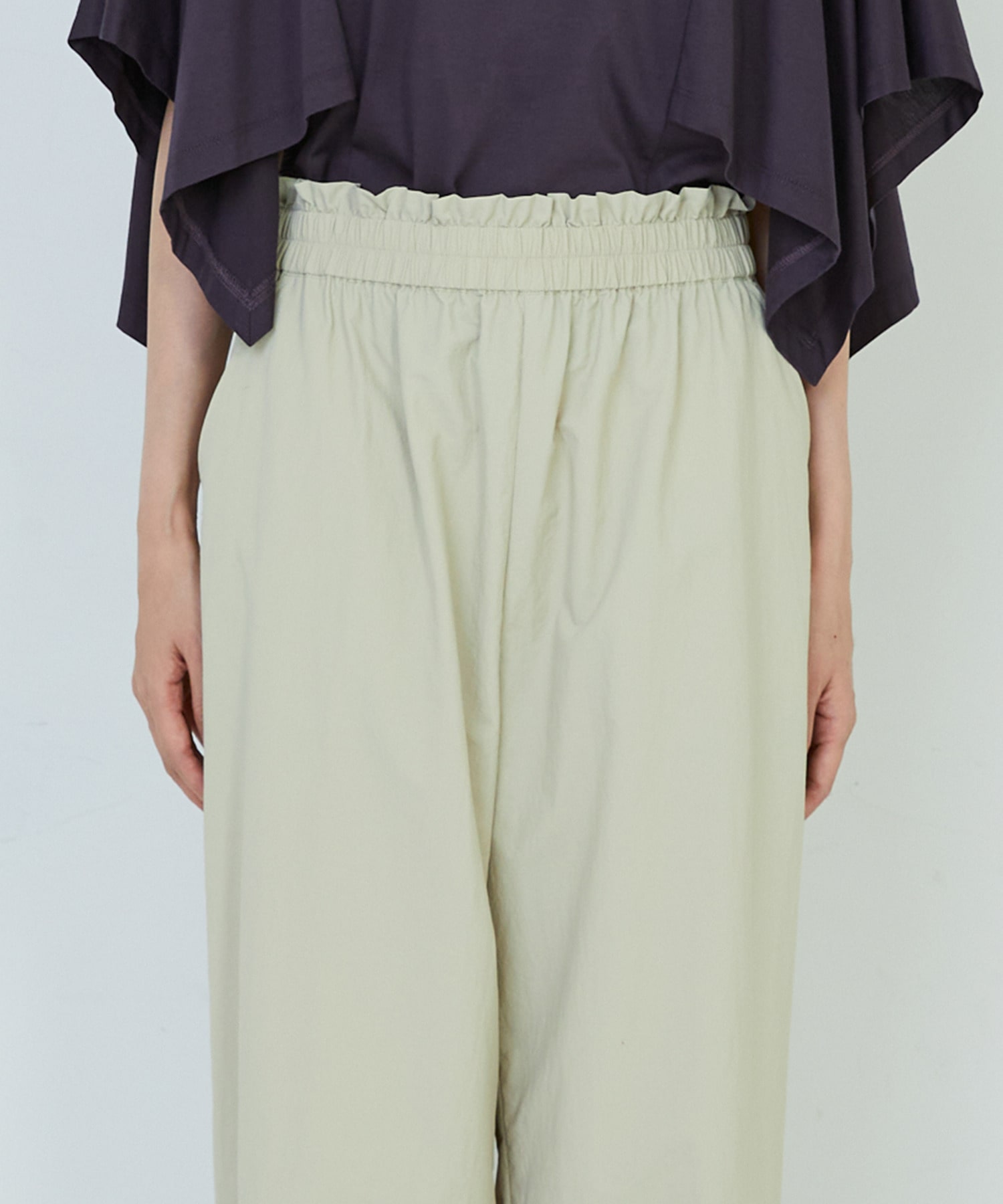 【ADIEU TRISTESSE】ナイロンイージーパンツ 詳細画像 ブラック 25