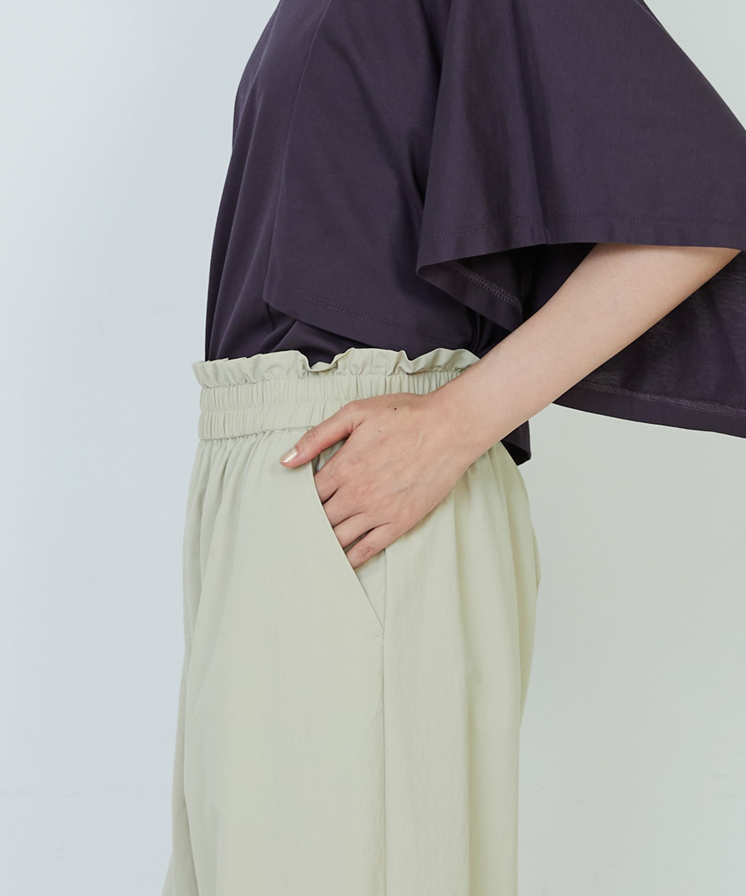 【ADIEU TRISTESSE】ナイロンイージーパンツ 詳細画像 ブラック 26