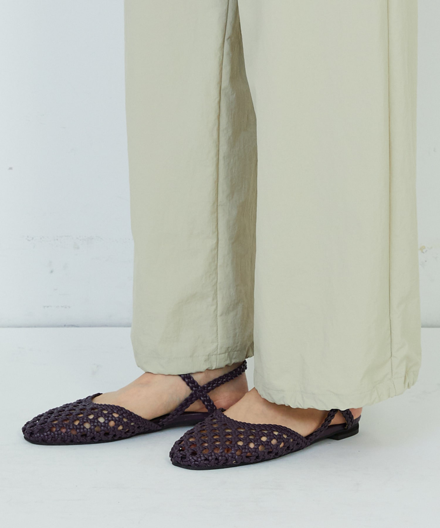 【ADIEU TRISTESSE】ナイロンイージーパンツ 詳細画像 ブラック 29