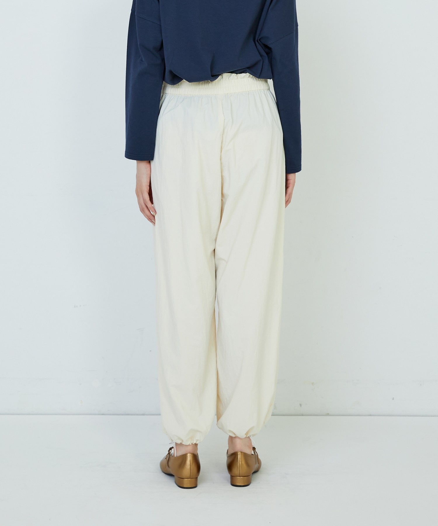 【ADIEU TRISTESSE】ナイロンイージーパンツ 詳細画像 ブラック 7