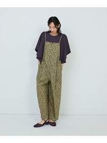 【ADIEU TRISTESSE】｜2BUY10%OFF・3BUY20%OFF｜リバティプリントサロペット 詳細画像 ブラウン系その他 1