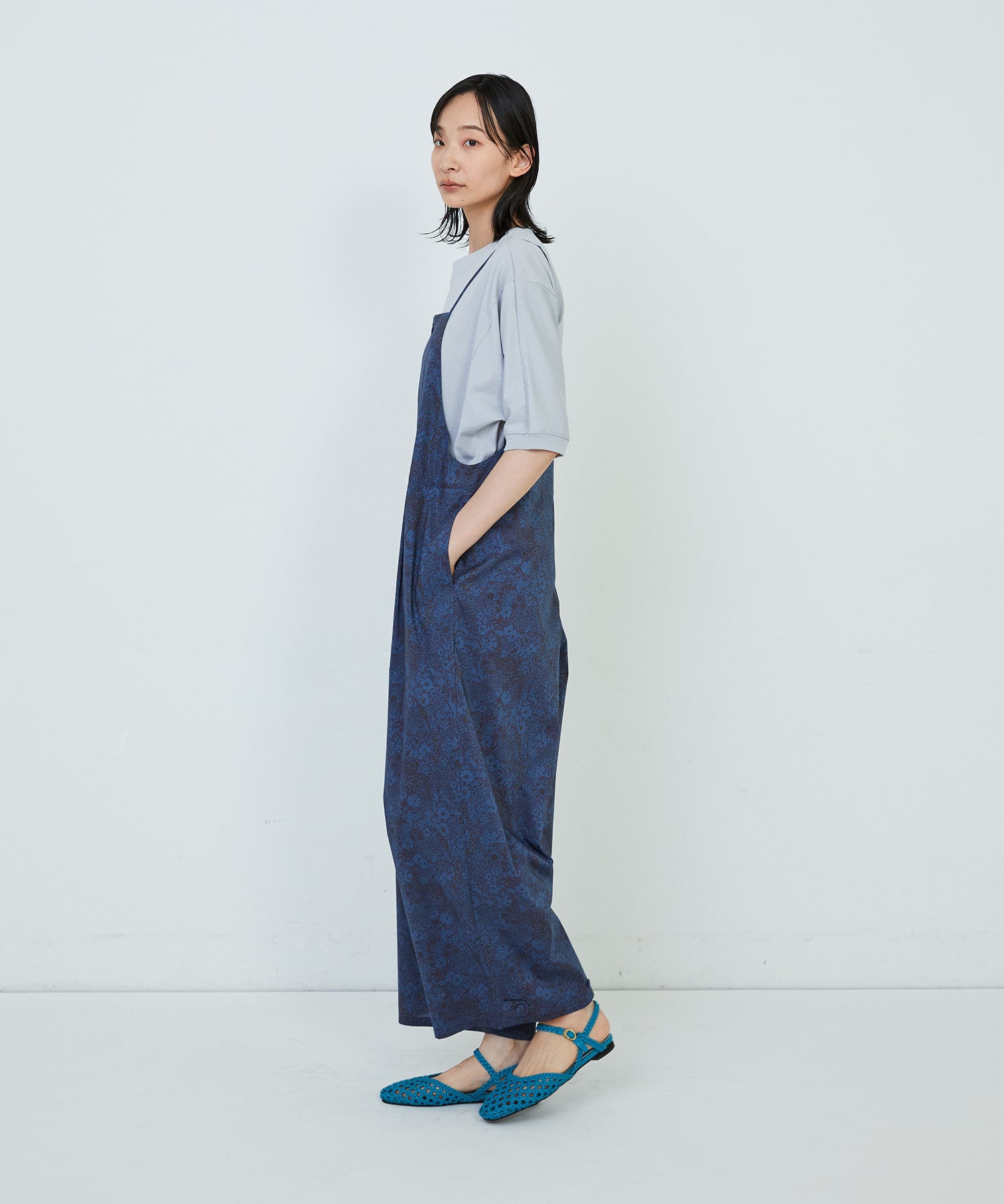 【ADIEU TRISTESSE】｜2BUY10%OFF・3BUY20%OFF｜リバティプリントサロペット 詳細画像 ブラウン系その他 9