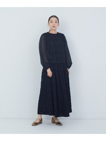 【ADIEU TRISTESSE】カットジャカードスカート 詳細画像 ブラック 1