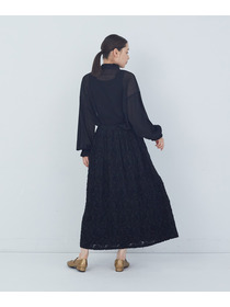 【ADIEU TRISTESSE】カットジャカードスカート 詳細画像 ブラック 4