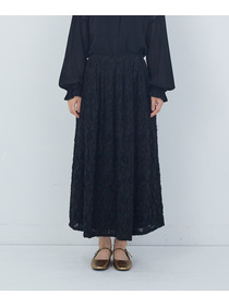 【ADIEU TRISTESSE】カットジャカードスカート 詳細画像 ブラック 5