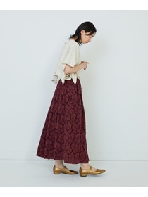 【ADIEU TRISTESSE】カットジャカードスカート 詳細画像 ブラック 9