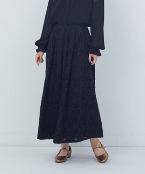 【ADIEU TRISTESSE】カットジャカードスカート 詳細画像 ブラック 1