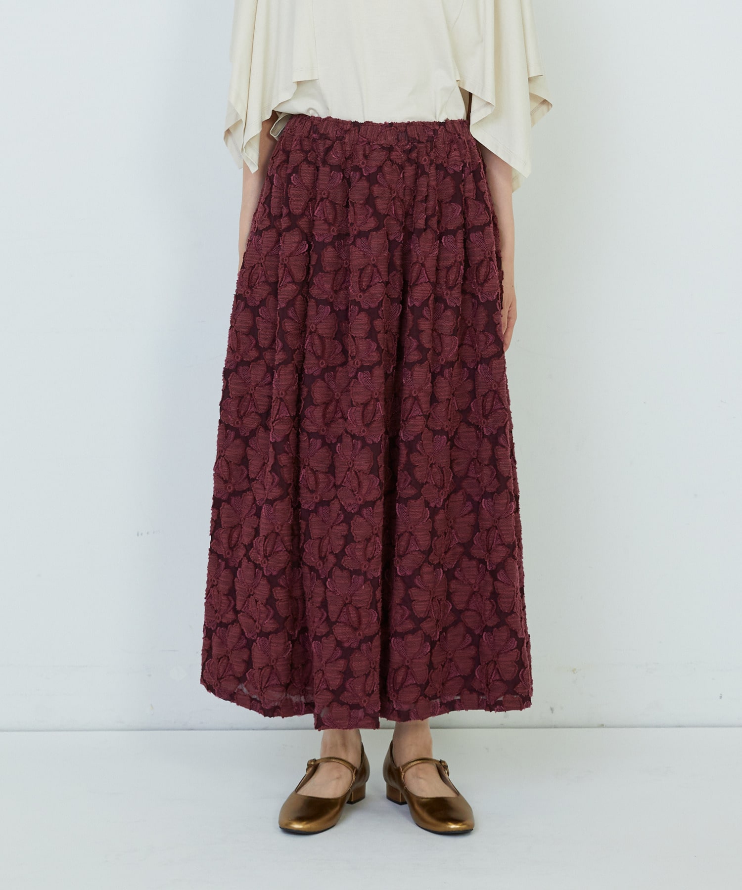 【ADIEU TRISTESSE】カットジャカードスカート 詳細画像 ブラック 12