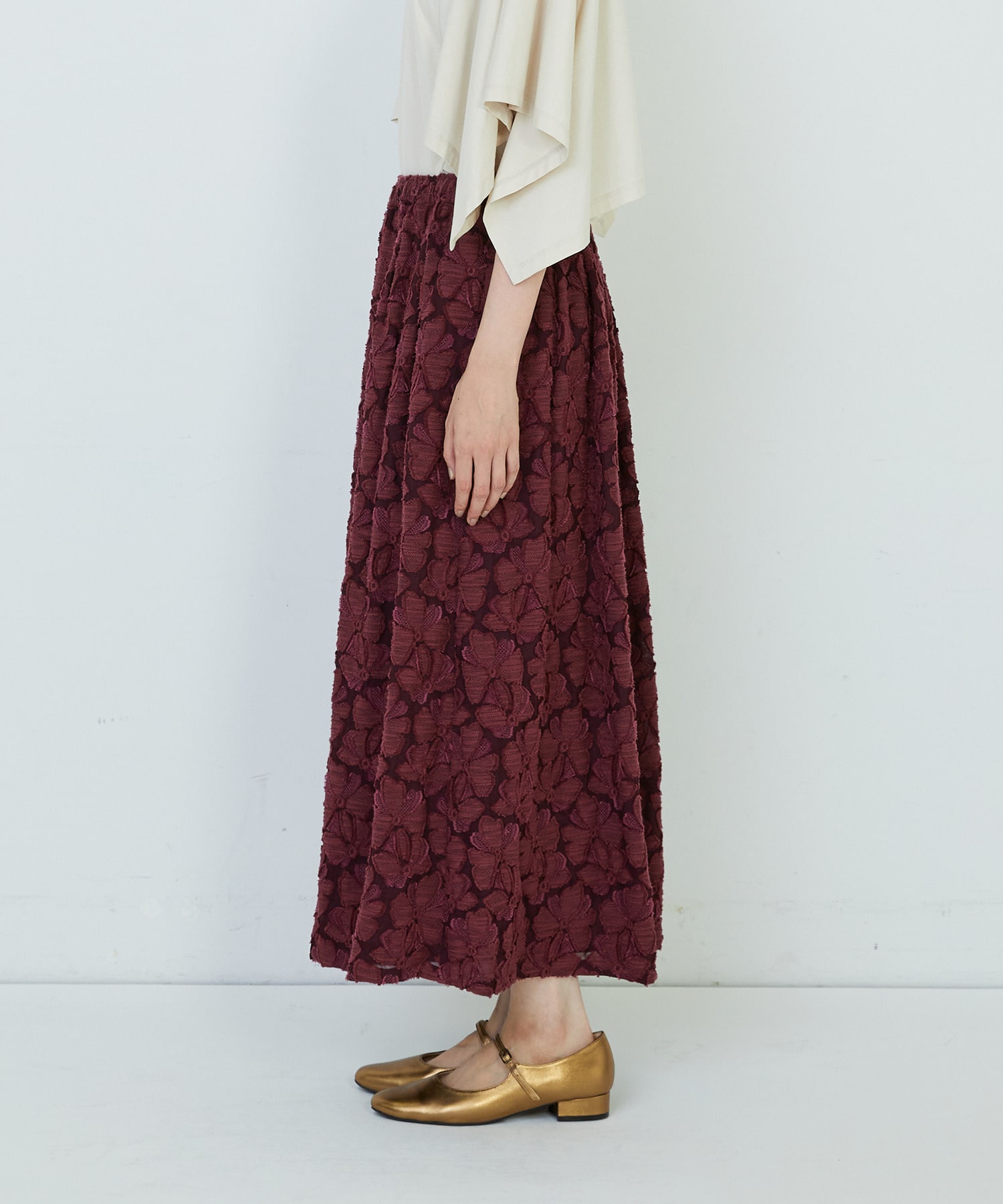 【ADIEU TRISTESSE】カットジャカードスカート 詳細画像 ブラック 13