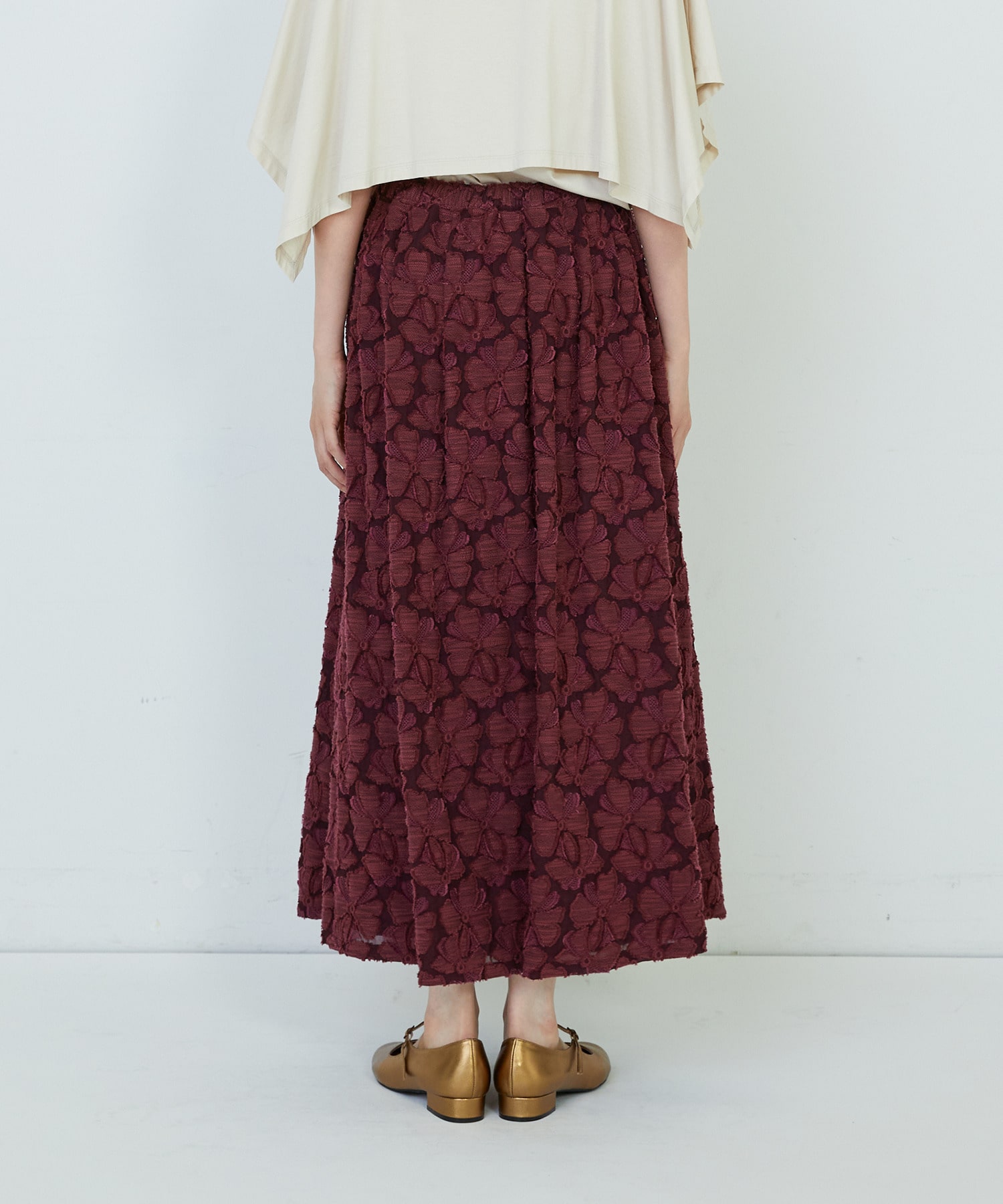 【ADIEU TRISTESSE】カットジャカードスカート 詳細画像 ブラック 14