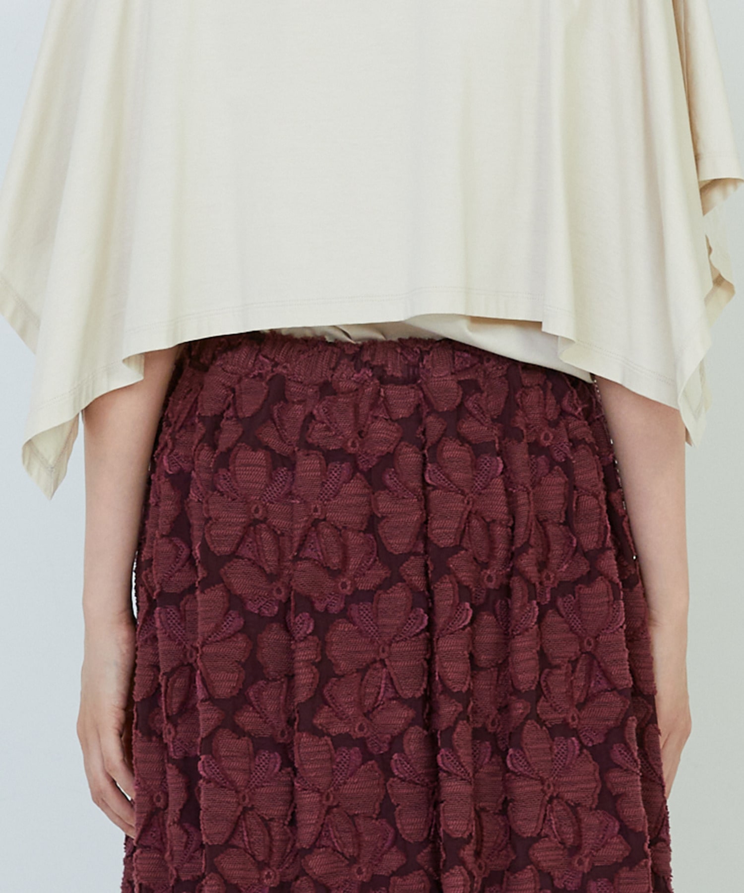 【ADIEU TRISTESSE】カットジャカードスカート 詳細画像 ブラック 16