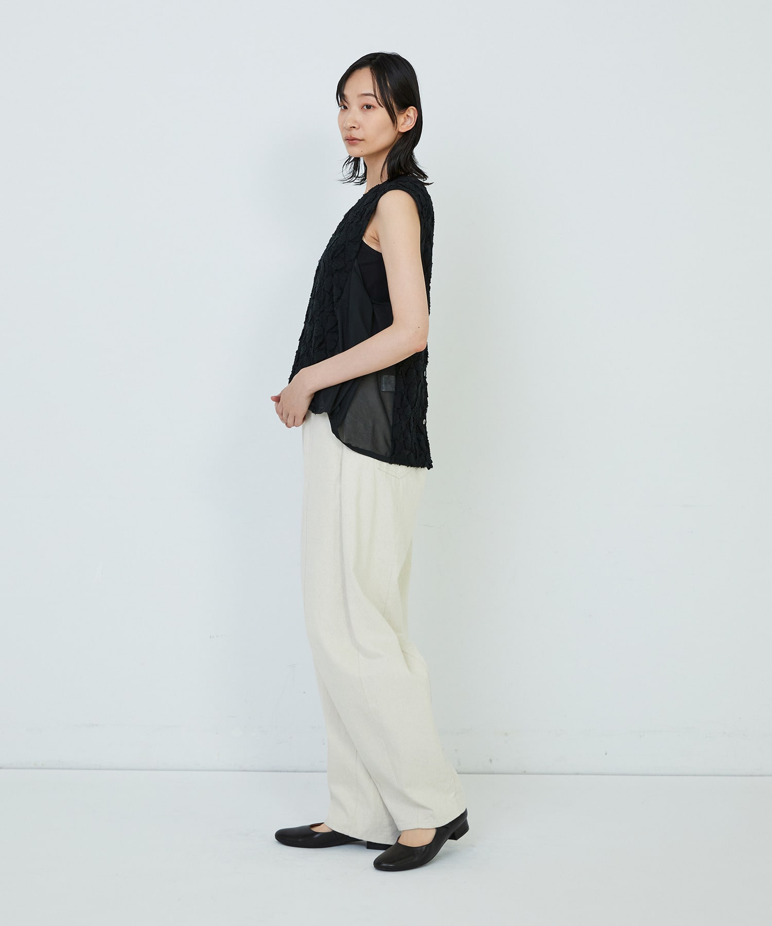 【ADIEU TRISTESSE】｜2BUY10%OFF・3BUY20%OFF｜【2way】カットジャカードベスト 詳細画像 パープル 12