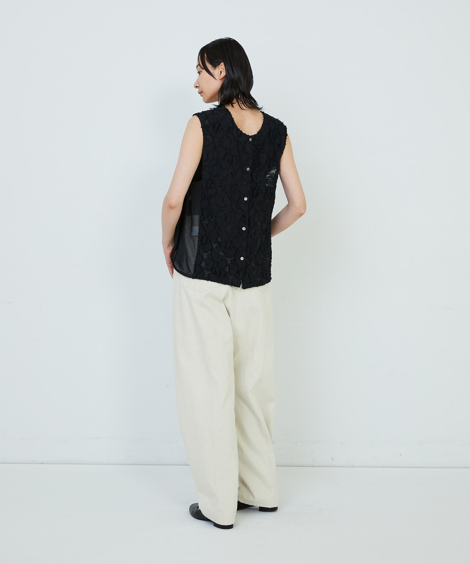 【ADIEU TRISTESSE】｜2BUY10%OFF・3BUY20%OFF｜【2way】カットジャカードベスト 詳細画像 パープル 13