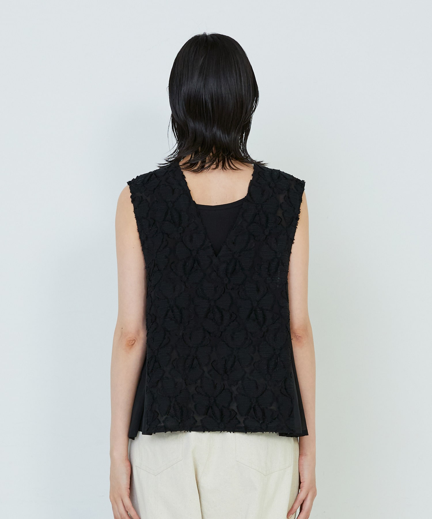 【ADIEU TRISTESSE】｜2BUY10%OFF・3BUY20%OFF｜【2way】カットジャカードベスト 詳細画像 パープル 21
