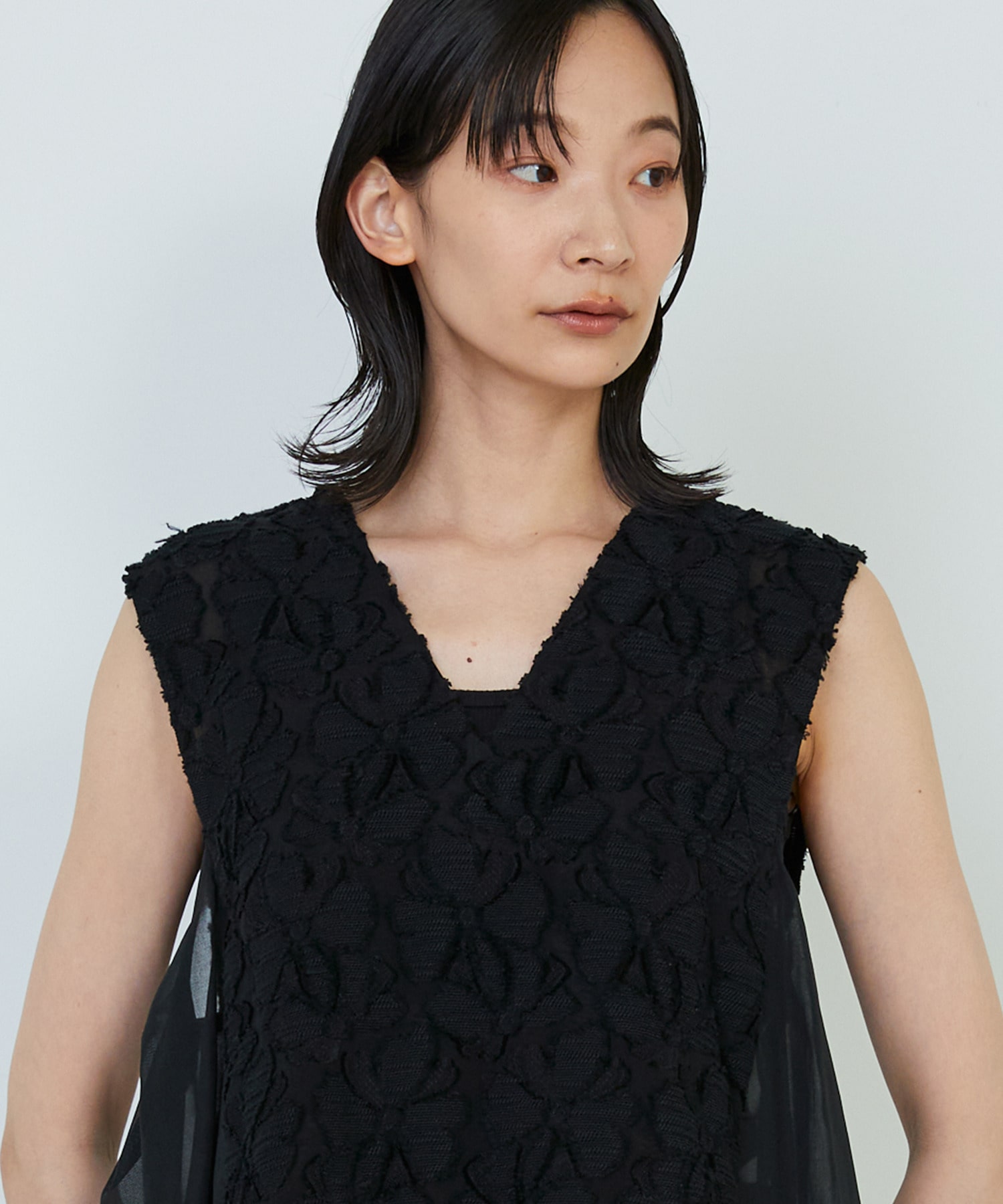 【ADIEU TRISTESSE】｜2BUY10%OFF・3BUY20%OFF｜【2way】カットジャカードベスト 詳細画像 パープル 22